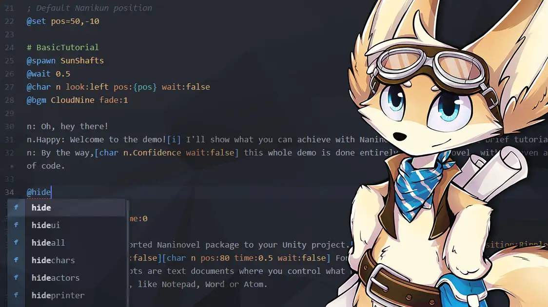 Visual Novel Engine for Unity